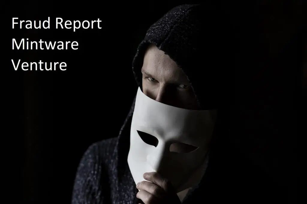 Fraud Report Mintware Venture  Confidence
