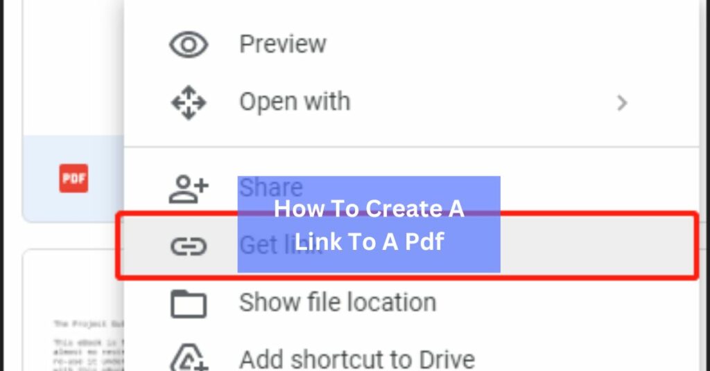 How To Create A Link To A Pdf